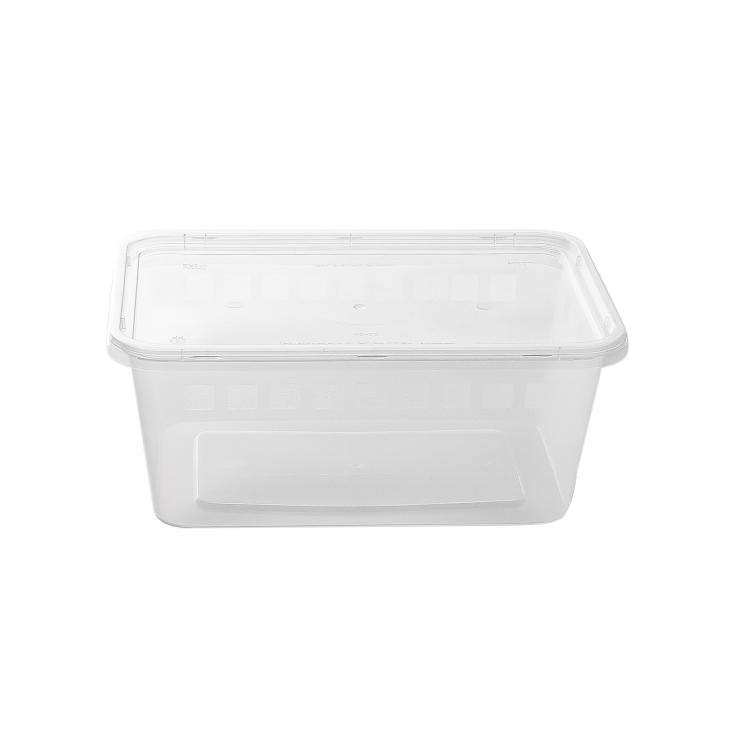 Microwave Container Clear (1000 cc) Rectangular Shape, 