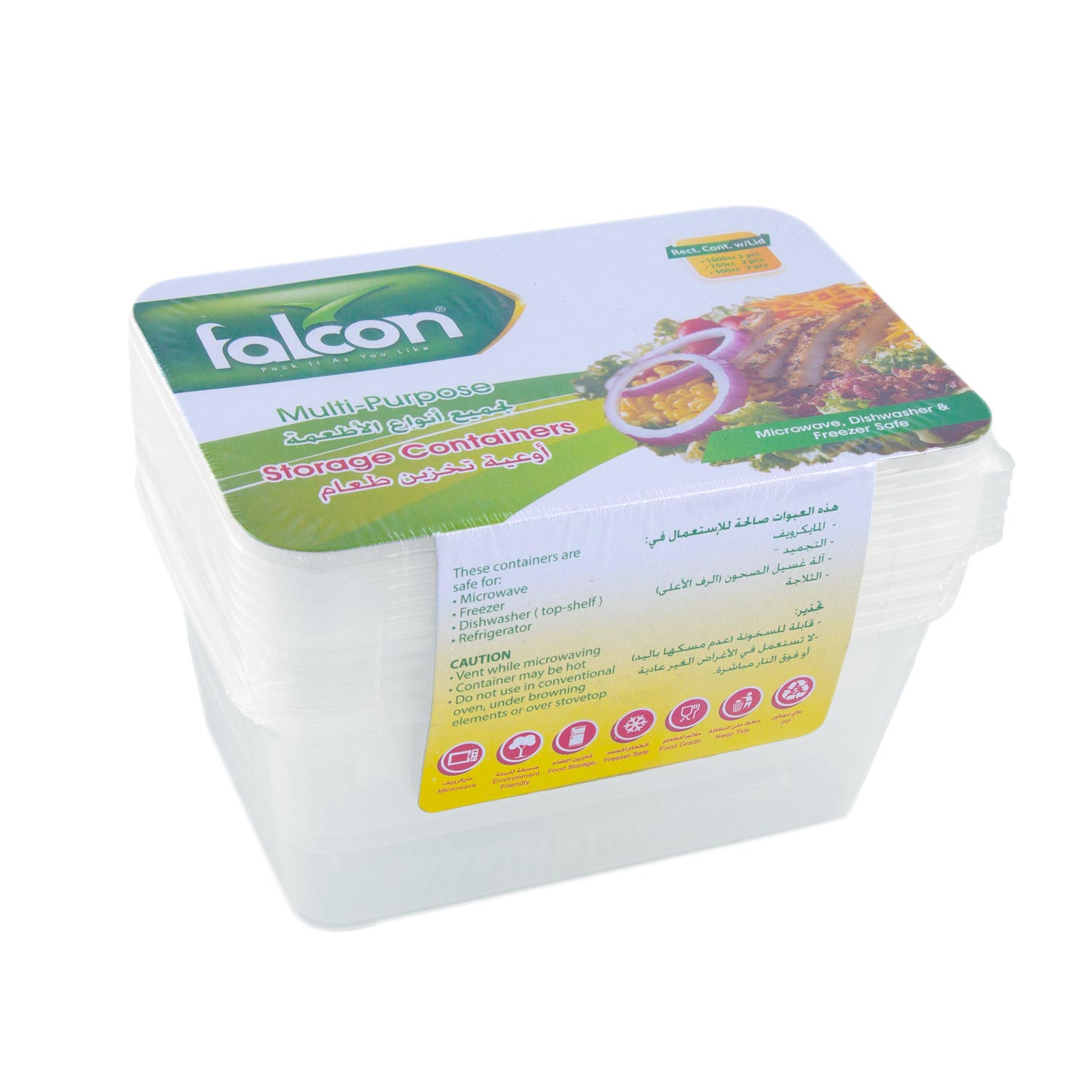 Microwave Containers Combo Pack of 3 Sizes (500cc, 750cc, 1000cc), 6 Packs with 30 pieces in each.