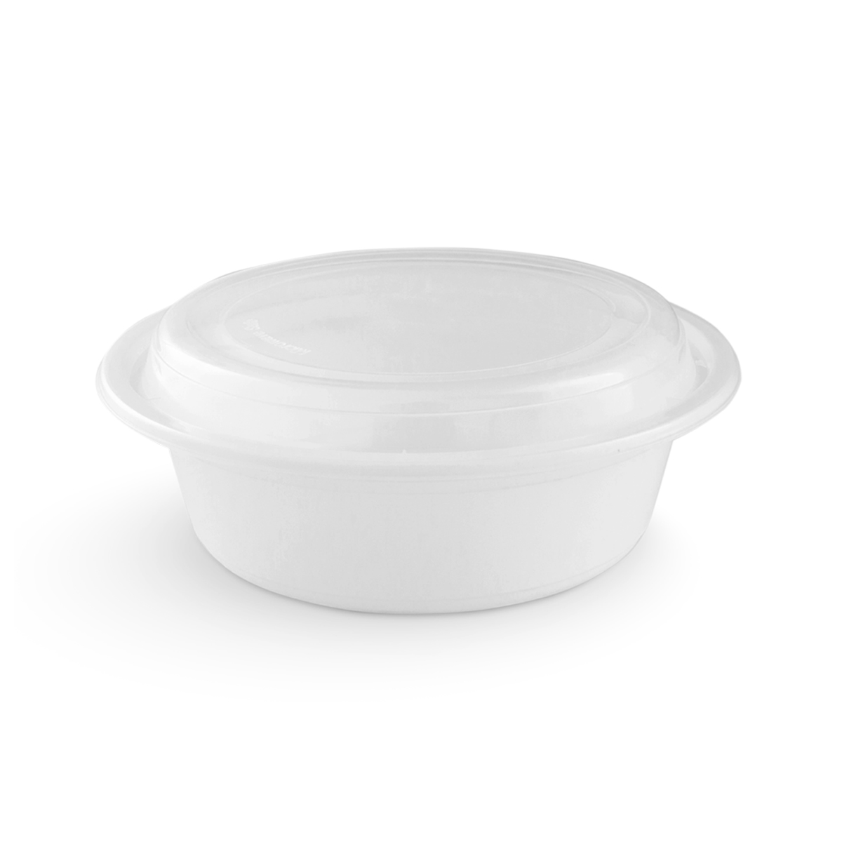 Microwave Containers with Lid (16 oz, Round Shape, White Colour)