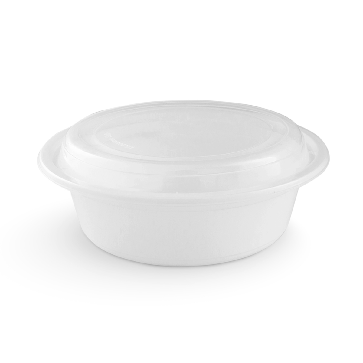 Microwave Containers with Lid (24 oz, Round Shape, White Colour)