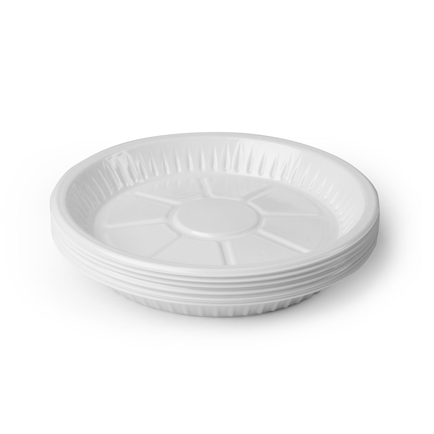 Plastic Plates (M-8, Round Shape)