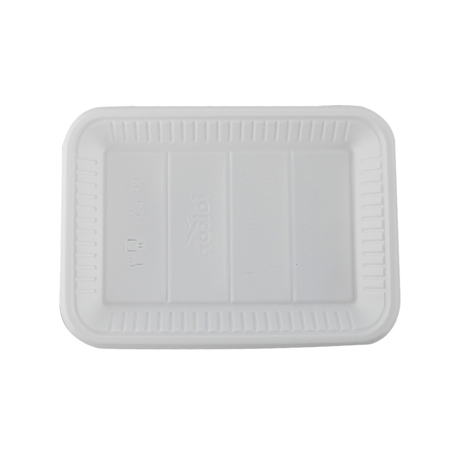 Plastic Tray (No.3 Size, Rectangular Shape, White Colour)