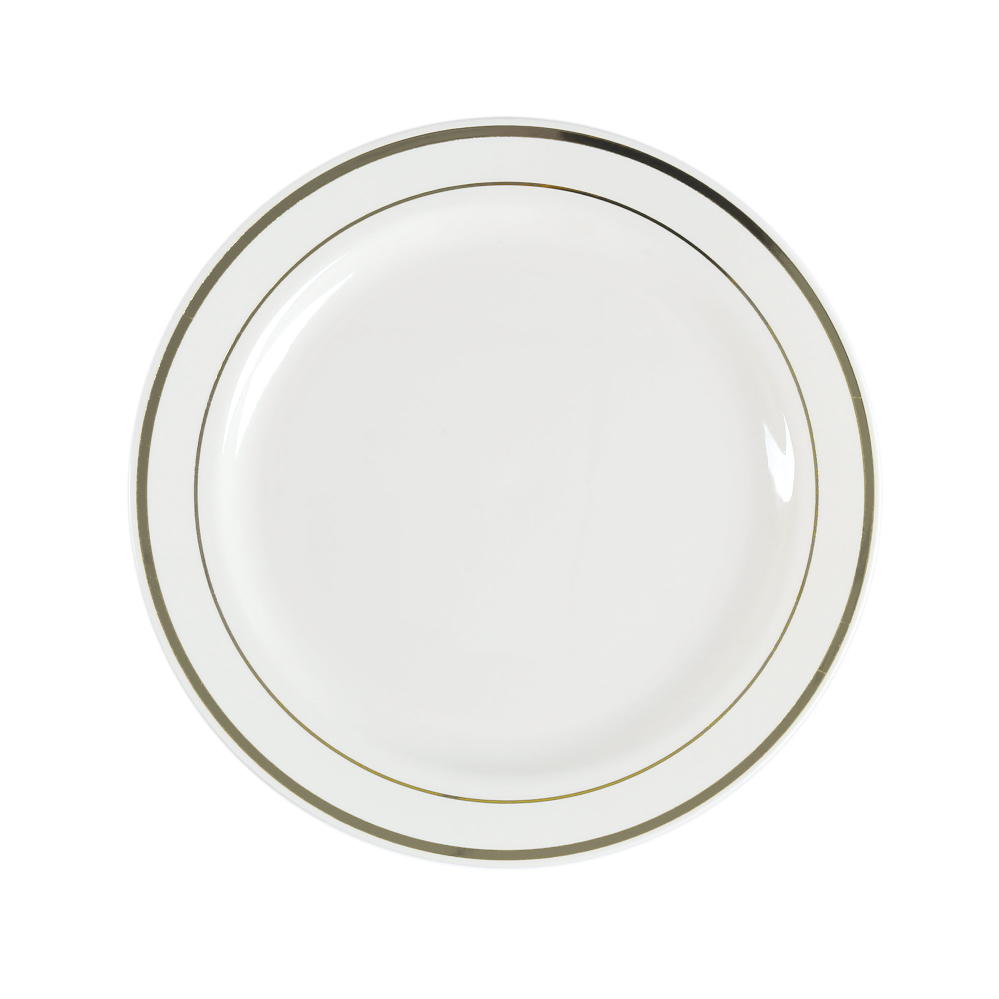 Plastic Plate (Round Shape, Ivory Colour), 
