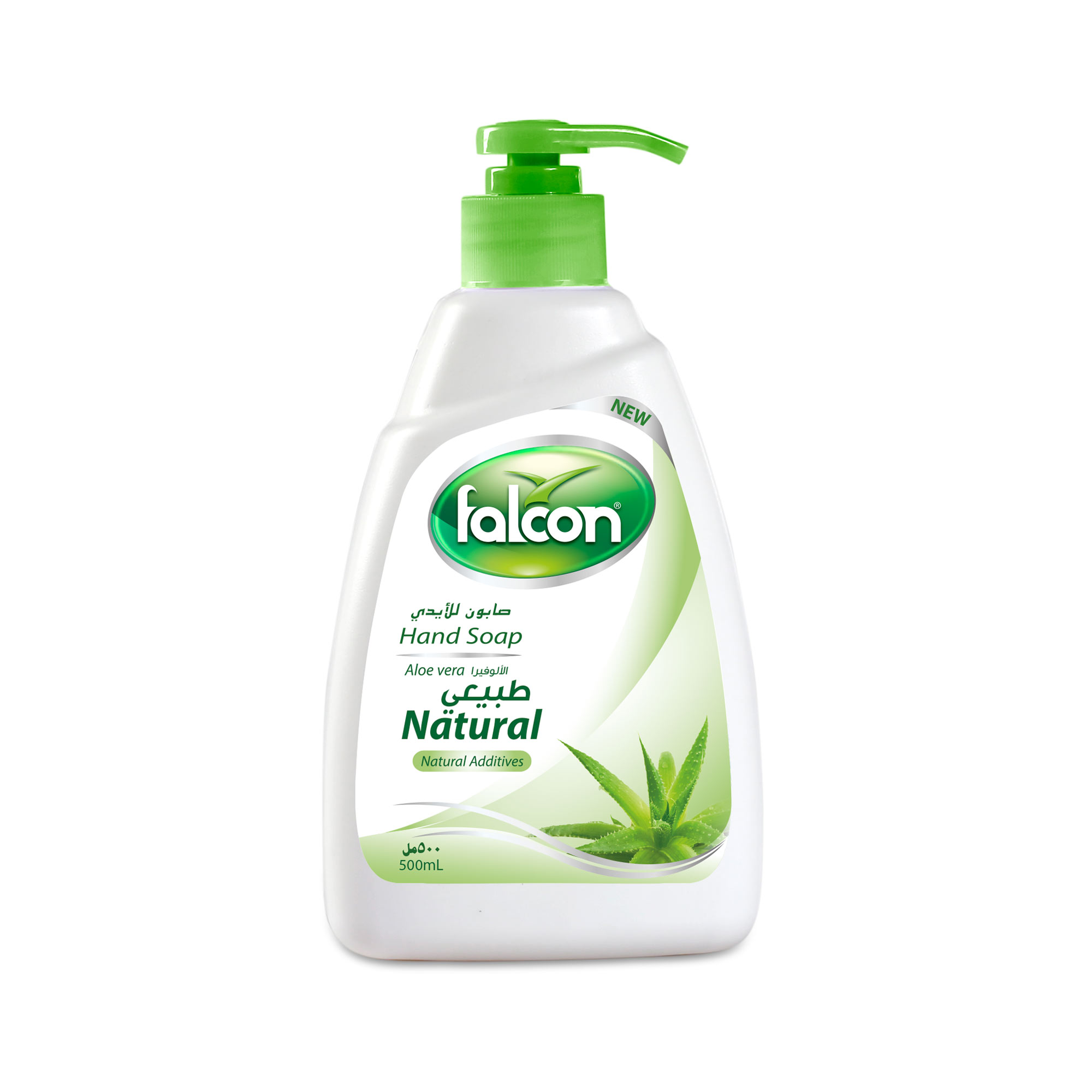 Falcon Natural hand Soap Liquid (Aloevera, 500 ml Bottle)
