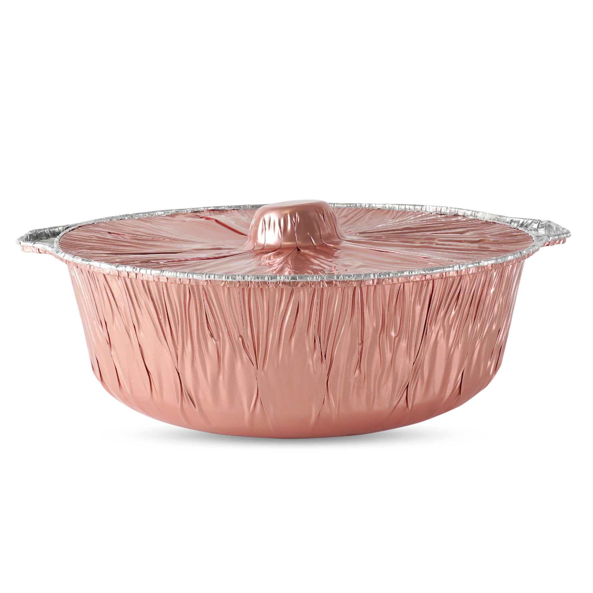 Aluminium Pot with Lid (R3020, Rose Gold Colour)