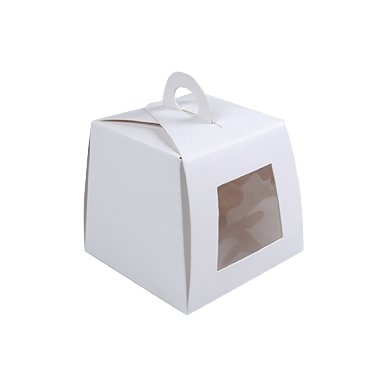 Cake Box with Open Top/Window (White Colour)