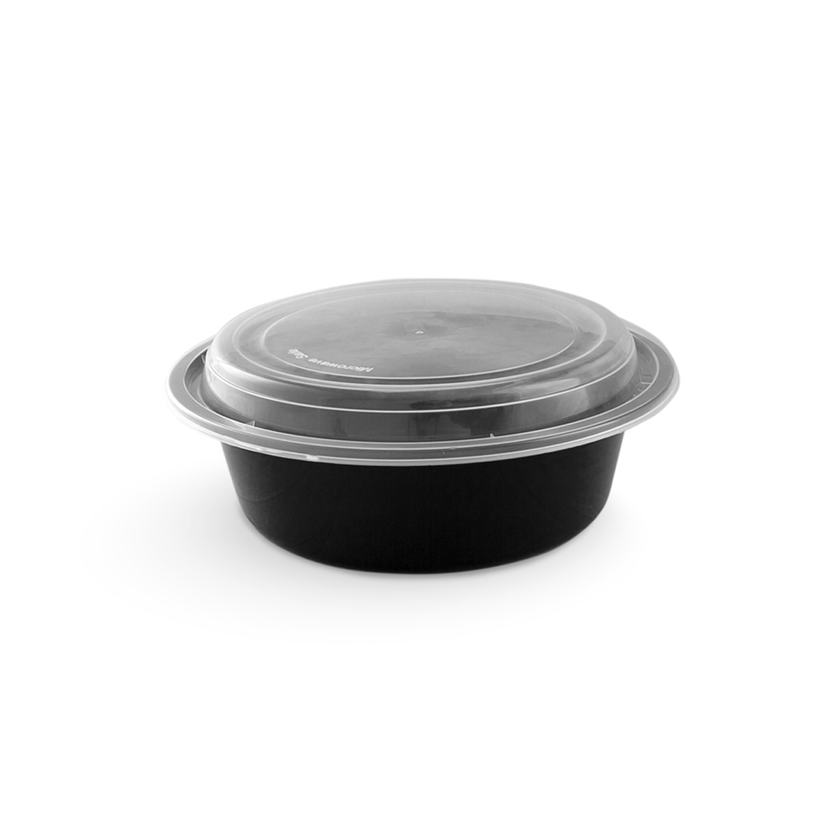 Microwave Container with Lid,16 Oz (Round Shape, Black Colour)