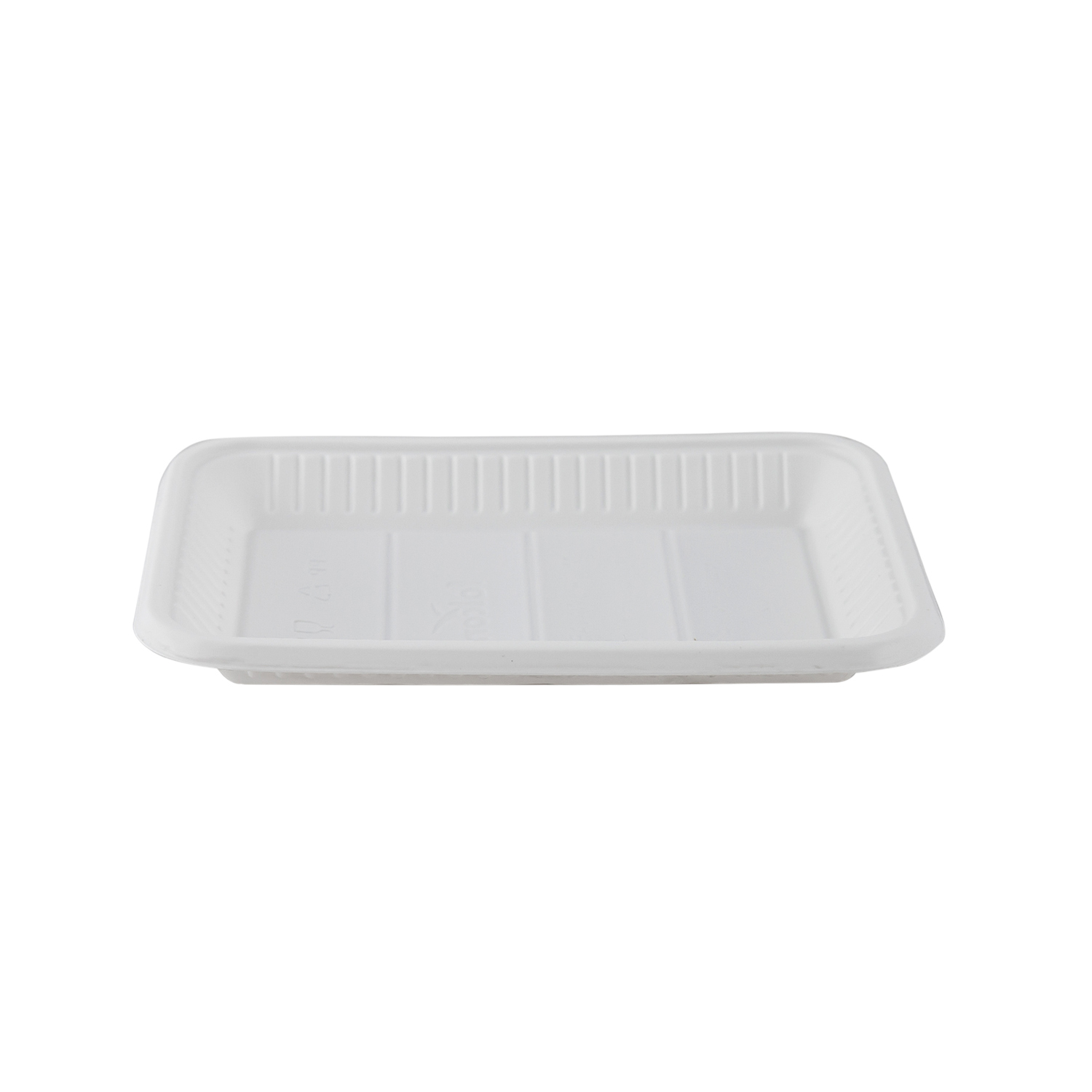 Plastic Tray, No.2 Size (Rectangular Shape, White Colour) 
