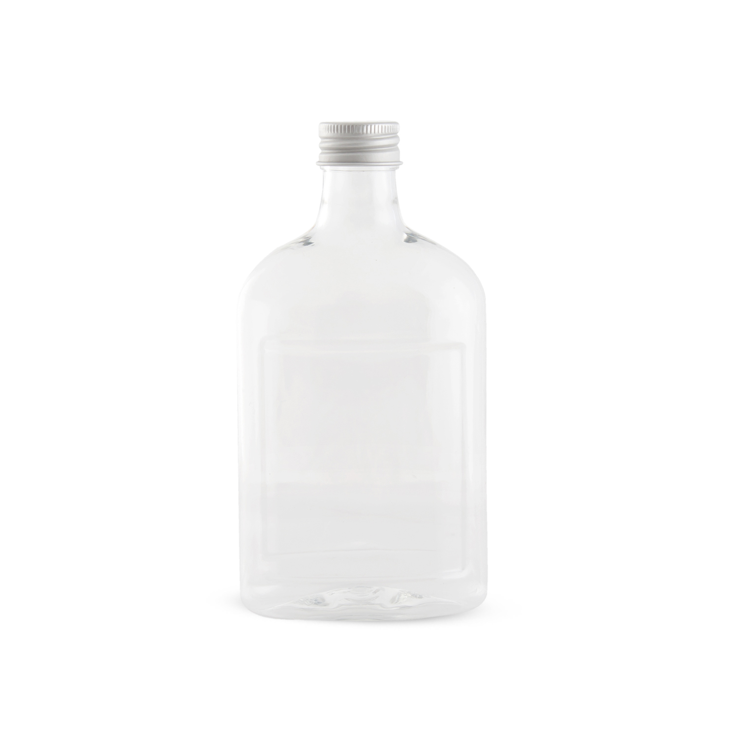 Plastic Bottle Clear ( Silver cap)