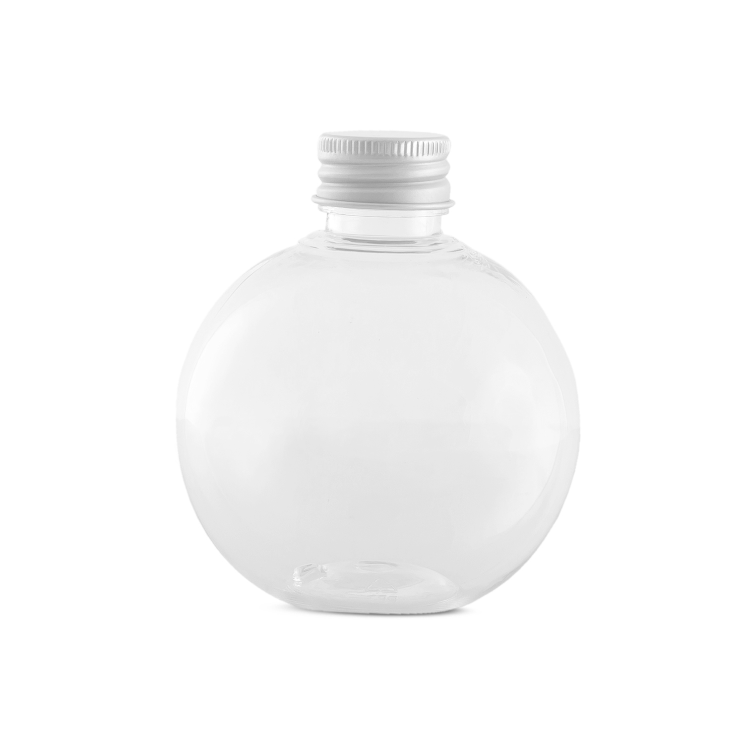 Plastic  Bottle  Clear (Silver cap)