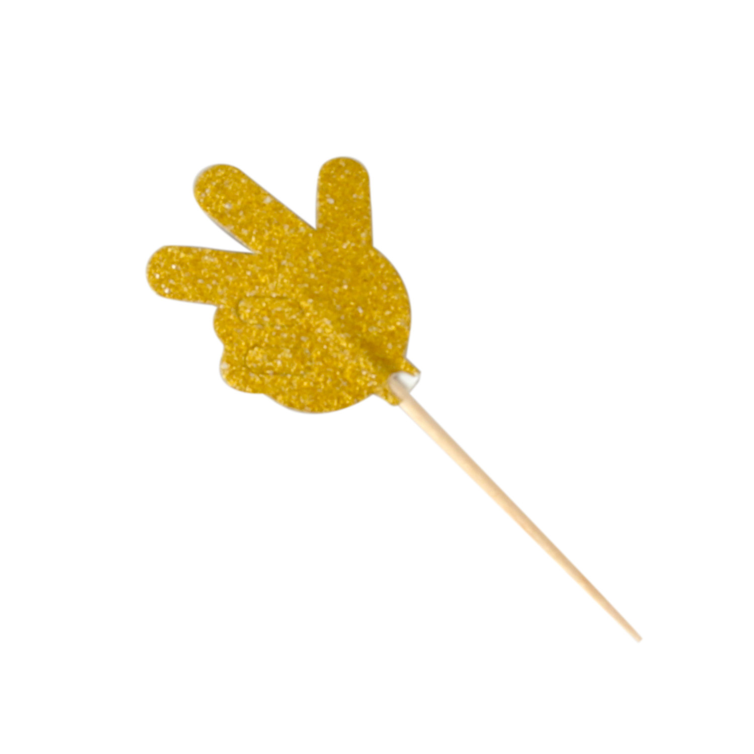 Plastic Pick Hand Sign (Gold Colour)