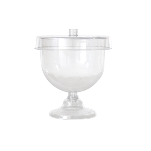 Sweets  Container with Lid (Clear, Round Shape)