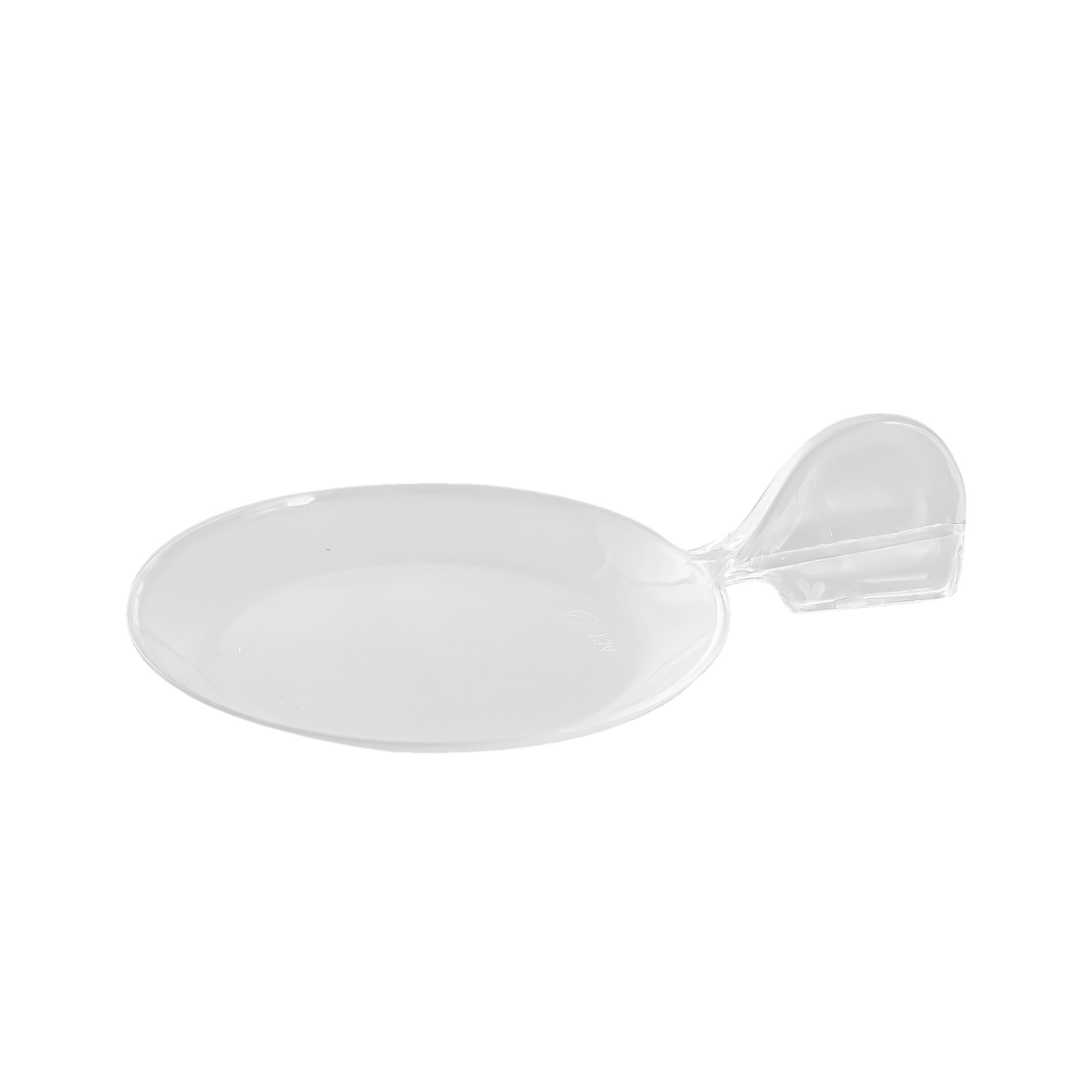Plastic Plate with Handle for serving sweets